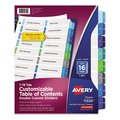 Avery Dennison Table of Contents Dividers, Pk16 11320